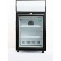 Exquisit ELDC50.1 - Horeca koelkast - Met lichtbak - 50 liter - Wit/zwart