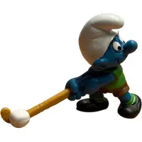 Schleich Hockey Smurf - Smurf met hockeystick - De Smurfen - - 6 cm