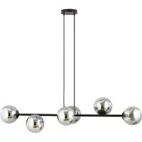 Emibig Hanglamp 6xE14 40W ROSSI 6 BL/SR 875/6