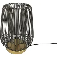 Countryfield tafellamp Perry L zwart-Metal-Luxury Label