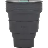 Lund London | Opvouwbare Beker | Koffiebeker To-Go | Silicone | 350 ML | Grijs