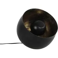 Countryfield Tafellamp metaal - Zwart en goud - Tafellamp industrieel 28 cm