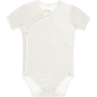 Little Indians Romper Korte Mouw - Small Grey Stripe 3-6 mnd