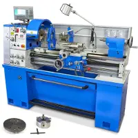 HBM 400 X 1000 Metaaldraaibank Met 3 Assig LCD Digitaal Uitleessysteem