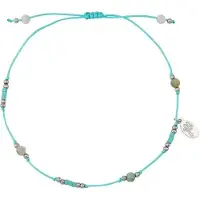Yehwang Armband Lola - - Armband - One size - Zilver/Turquoise - Stainless Steel