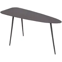 Ptmd collection PTMD Bijzettafel Melvy - 76x33x39 cm - Aluminium - Paars