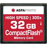 Agfa USB-sticks en SD-kaarten. Compact Flash 32GB. Einddatum: 01.01.2010. 32768 MB. CompactFlash (CF). 100.000 cycli per logisch sector. 42,8 mm, 3,3 mm, 36,4 mm