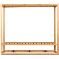 Leitmotiv wall coat rack sheer bamboo bamboe