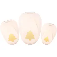 Vaessen creative Pons Set - Figuurpons - Kerstbomen - 3 st. - 1,5 tot 3,5 cm