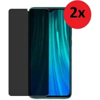 Modo Privacy Screenprotector Geschikt voor Xiaomi Redmi A1 - Redmi A1+ - Redmi A2 - Redmi A2+ - Poco C50 Privacy Screen protector Tempered Beschermglas 2x
