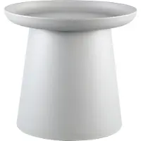Ptmd collection PTMD Nicca Bijzettafel- 50 x 50 x 46,5 cm - Polypropyleen - Grijs