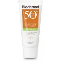 Biodermal 2x Zonnefluïde Gezicht Matterend Spf 50 40 Ml