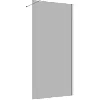 Guido Gusto Inloopdouche 110x200 8mm Nano glas RVS serie Silvio rookglas