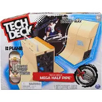Tech Deck X-Connect - Danny Way Mega Half Pipe - Aanpasbare Ramp Set met PlanB vingerskateboard