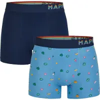 Happy Shorts 2-pack boxershorts heren sea print d831