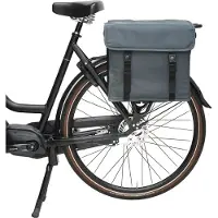 Beck Canvas Fietstas Inhoud: 35L, Kleur: grijs