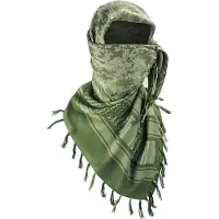 Achilles Green Camo Arabische Shemagh - Keffiyeh - Arafat PLO sjaal - Woestijn Shemagh Sjaal