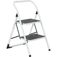 Escalo trapladder Big Step 2 brede tr. wit - 38 x 26 cm treden - 2,50 m werkhoogte