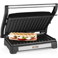 Tristar contactgrill - 1000 W - 23 x 14.5 cm - Anti-aanbaklaag
