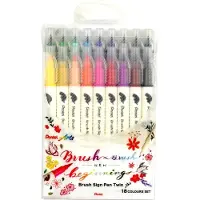 Pentel Brush Sign Pen Twin 18 kleuren