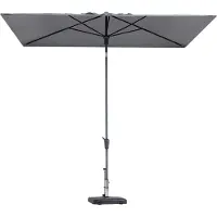 Madison Parasol Mikros Luxe Polyester Light Grey 200 x 300 cm