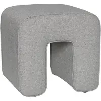 Hubsch Sculptuur Poef Donkergrijs