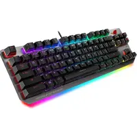 Asus ROG Strix Scope NX TKL, 80%, Kabel, USB, Mechanische schakelaar, RGB LED, Zwart, Grijs