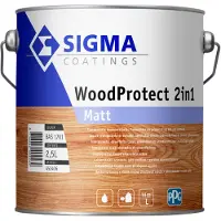 Sigma WoodProtect 2IN1 Matt - Op Kleur Gemengd - 2,5L