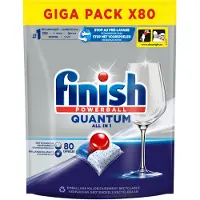 Finish 5x Vaatwastabletten Quantum All In 1 Regular 80 Stuks