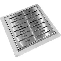 Best design Doucheput n-square met flens 15x15x7.7 cm rvs