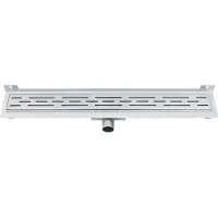 Best design Douchegoot nice met muur flens 100 cm rvs