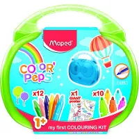 Maped Color Peps Viltstiften &amp; Waskrijtjes 22-set + Poster (1 jaar+)