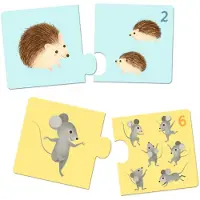 Djeco puzzel baby dieren - educatief FSC karton speelgoed.
