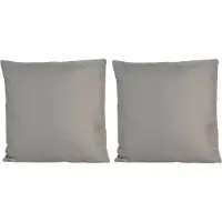 Anna's Collection 6x Grote bank/sier kussens voor binnen en buiten in de kleur grijs 60 x 60 cm - Tuin/huis kussens