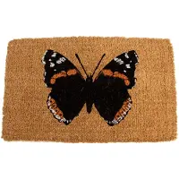 Esschert Design Kokosmat Vlinder Naturel 75 X 45 X 2,8 Cm