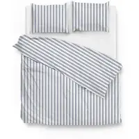 Zohome Zo Home Dekbedovertrek Katoen Banda Di Lino Linnen Look - denim 240x200/220cm