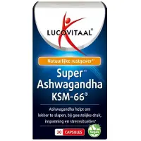 Lucovitaal Ashwagandha KSM-66 2x 30 capsules | Compact formaat 9x5x5 cm