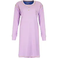 Irresistible Dames Nachthemd - Polo Sluiting - Paars - Maat S
