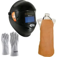 Climax Lashelm set met 420 - Inclusief Lasschort, Lashandschoenen en laskap - Laskleding - Complete Set