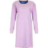 Irresistible Dames Nachthemd - Polo Sluiting - Paars - Maat L
