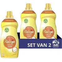Robijn Klein & Krachtig Collections Color Zwitsal Vloeibaar Wasmiddel - 2 x 34 wasbeurten - Voordeelverpakking