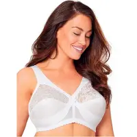 Glamorise Magic lift bh in speciaal model voor Plus Sizes, incl. gratis make-uptasje Glamorise Wit | 105