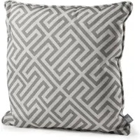 Extreme Lounging - b-cushion pattern maze - lounge- en sierkussen - binnen & buiten - uv- en waterbestendig - 50x50cm - zilvergrijs