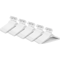 Wicotex -Kledinghanger – SET 50 stuks - houten-kleerhanger, met rok inkepingen en broekspijpen, draaibare haak, Dames en heren kleding - WIT