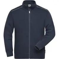 James & nicholson Solid sweater jas met rits JN894 heren - Marine - S