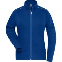 James & nicholson Solid sweater jas met rits JN893 dames - Korenblauw - XXL