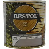 Restol Houtolie Mat Lichtgrijs Watergedragen 750 ML