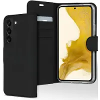 Accezz Wallet Softcase Bookcase voor de Samsung Galaxy S22 - Zwart