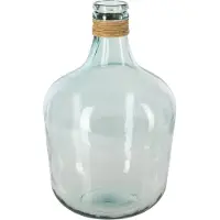 Atmosphera bloemenvaas Parma - Fles model - transparant - gerecycled glas - 42 x 27 cm