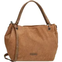 Enrico Benetti Corduroy Ribstof Handtas/Schoudertas Lo?s Camel